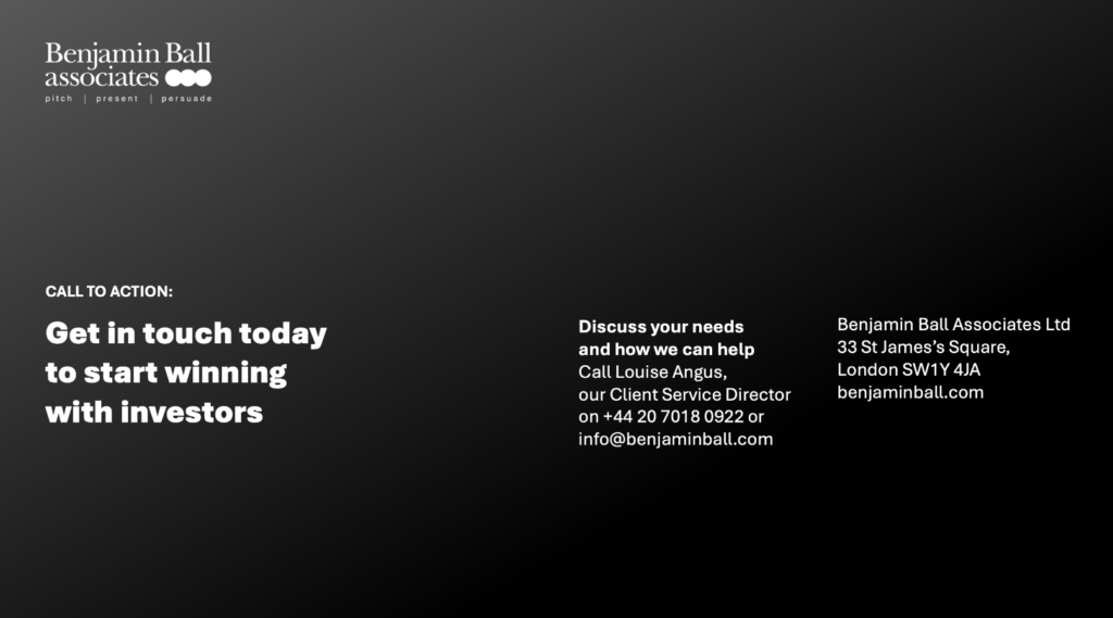 pitch deck design example by an investor pitch deck designer