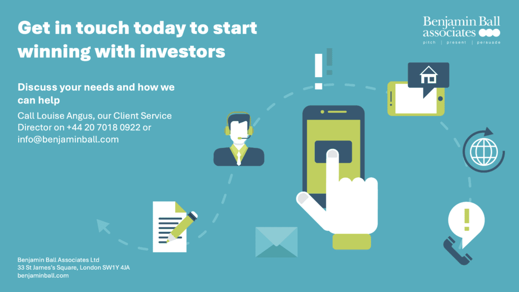 venture capital pitch deck expert design examples - light blue